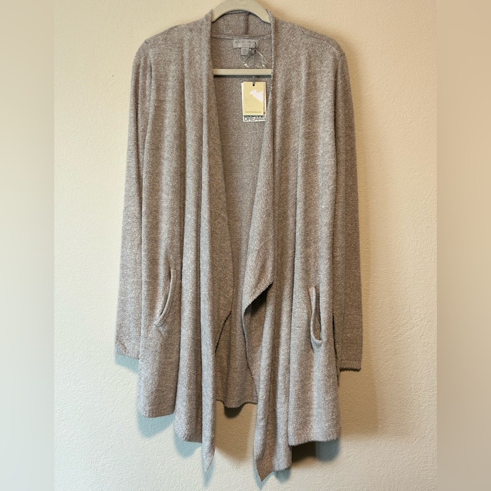 Barefoot Dreams cozy chic lite drape cardigan Size large
